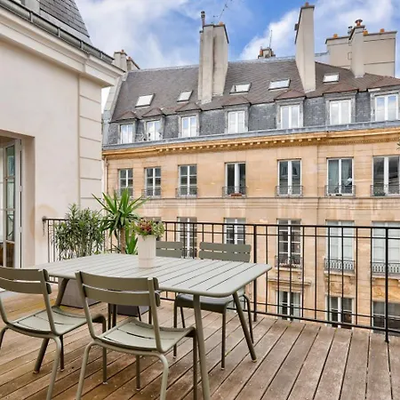 Grande Terrasse, Climatisation, 3 Chambres, Marais Apartment Paris