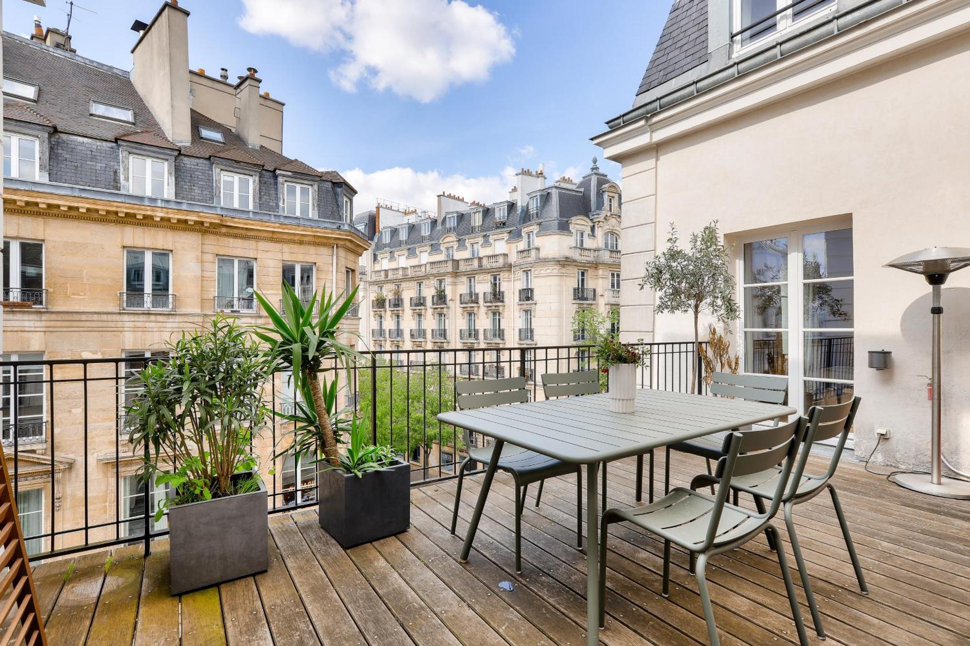 Grande Terrasse, Climatisation, 3 Chambres, Marais Parigi